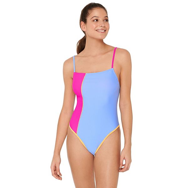 Juniors' SO® Colorblock One-Piece Swimsuit