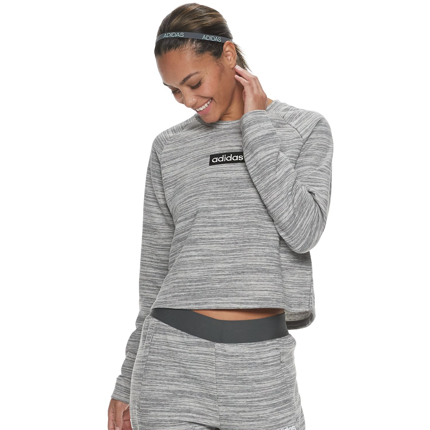 womens adidas cropped sweatshirt