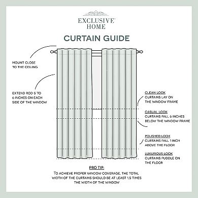 Nicole Miller 2-pack Textured Matelasse Hidden Tab Top Window Curtains