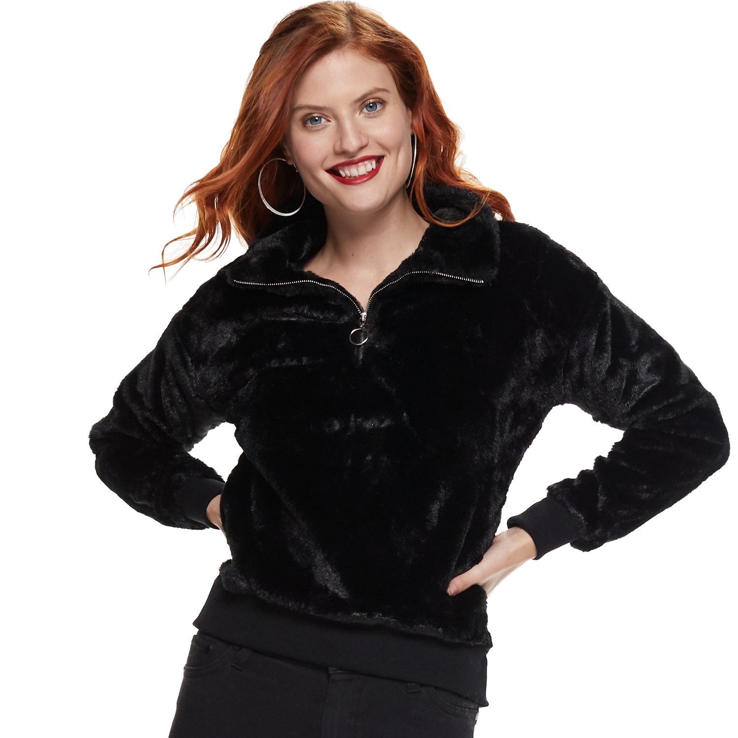 petite sherpa pullover