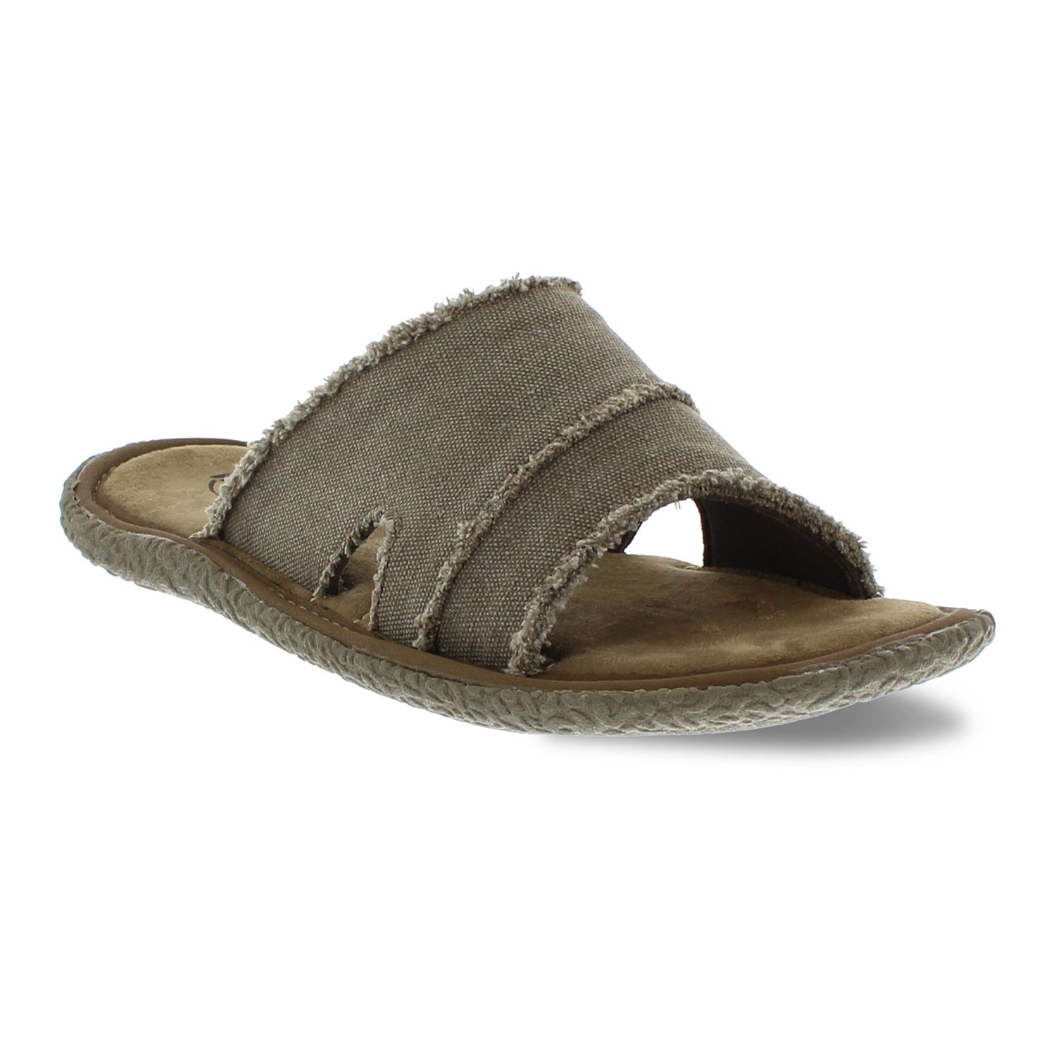 men's canvas slide sandals