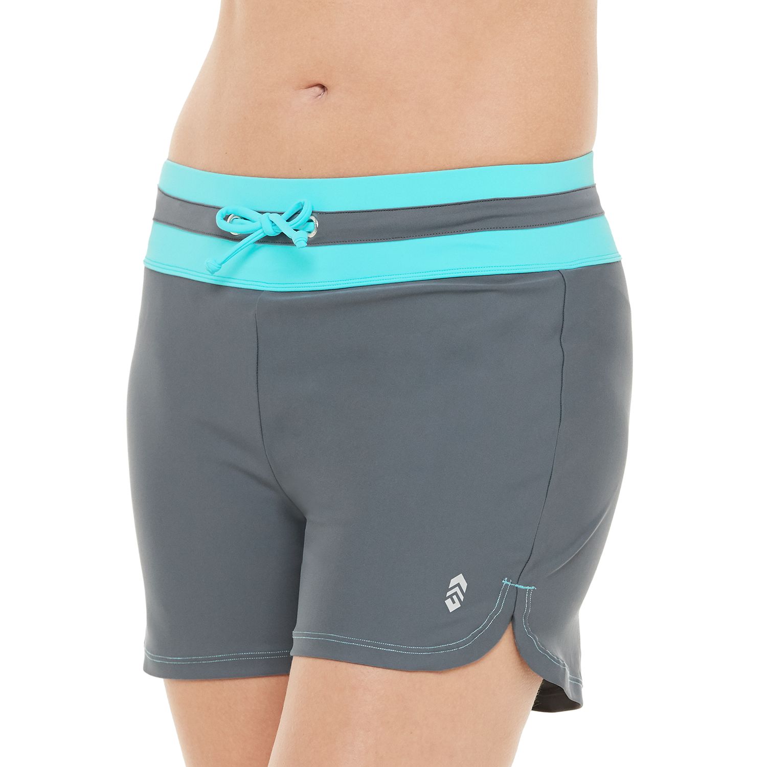 womens swim shorts with built in brief