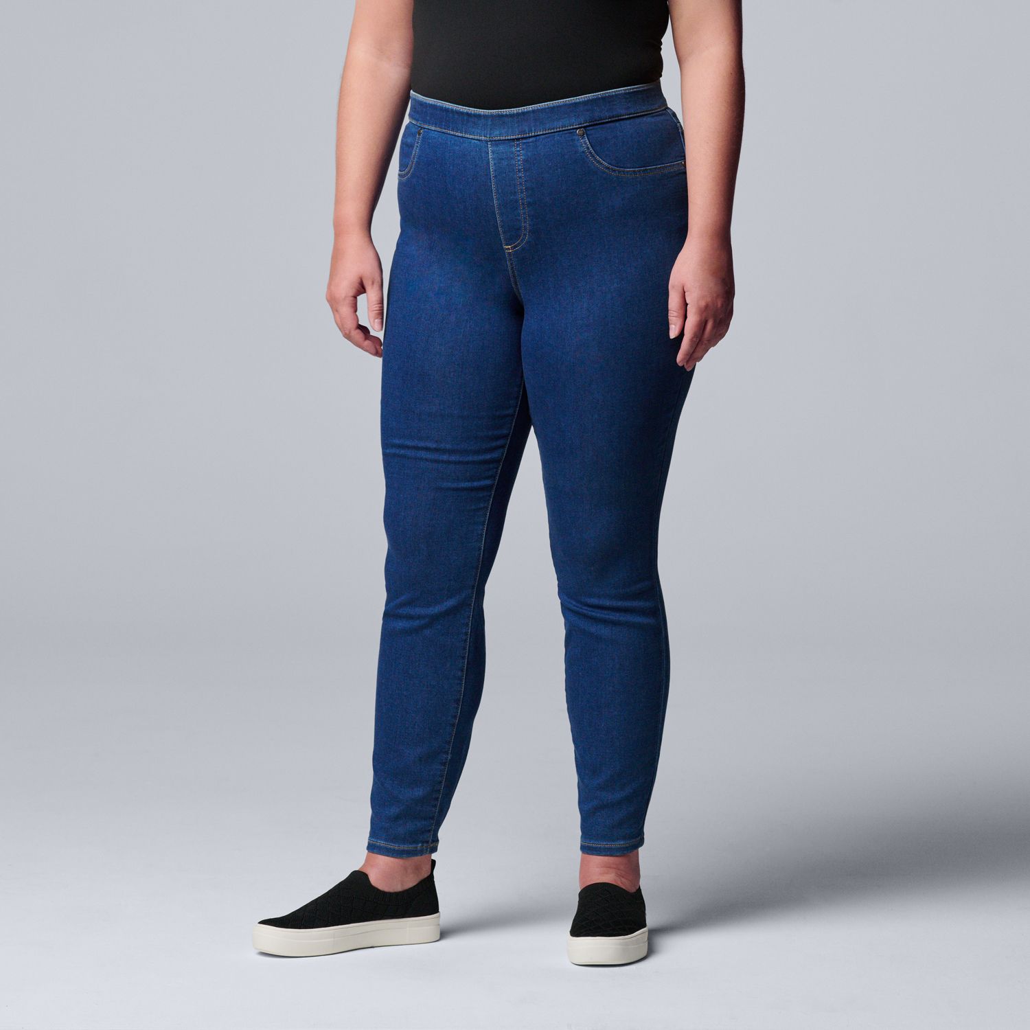 women's plus size denim leggings