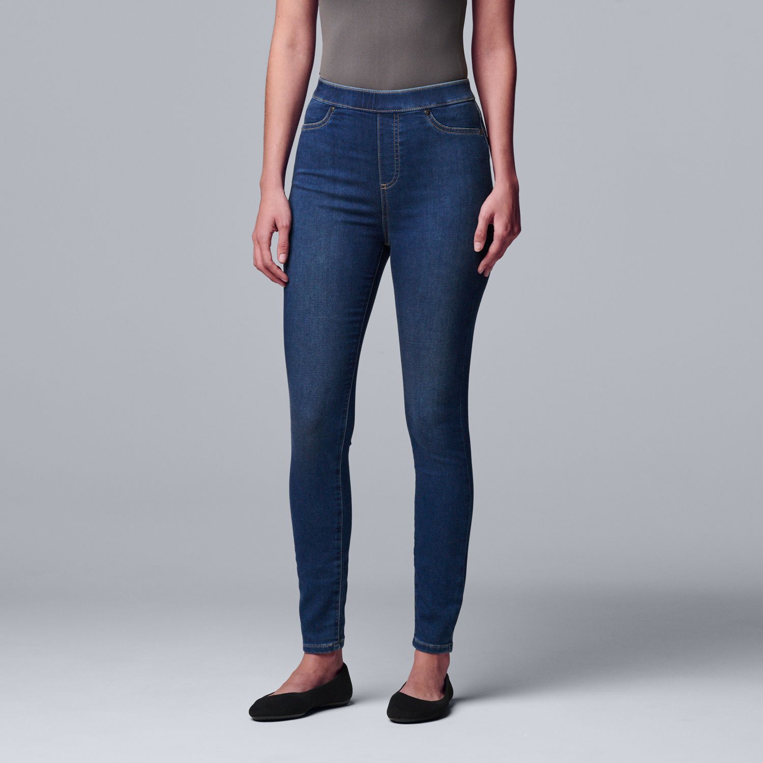 vera wang jean leggings