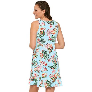 Women's Croft & Barrow® Ruffel Beach Dress Coverup