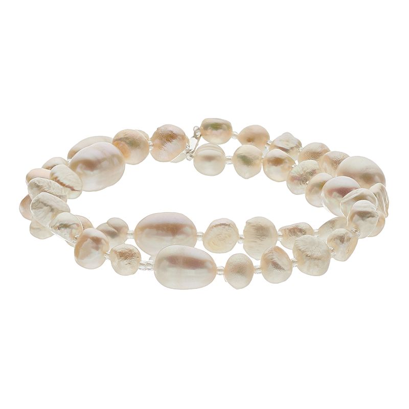Aleure Multi Row Freshwater Cultured Pearl Bracelet, Womens, White