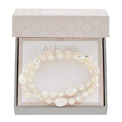 Aleure Multi Row Freshwater Cultured Pearl Bracelet