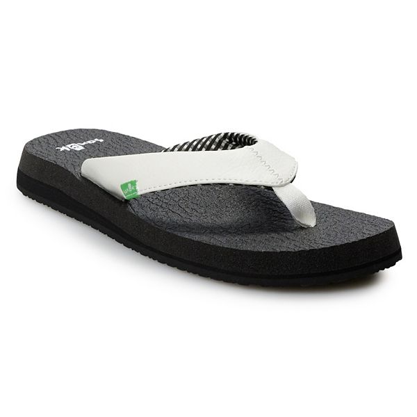Sanuk Yoga Mat Casual Flip Flop Sandals Black/ Grey Size Pick A Size NEW 