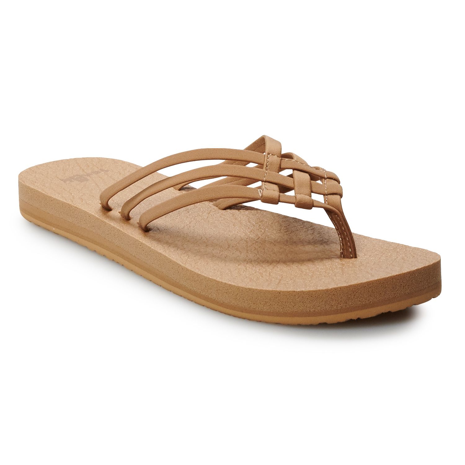 sanuk leather flip flops womens