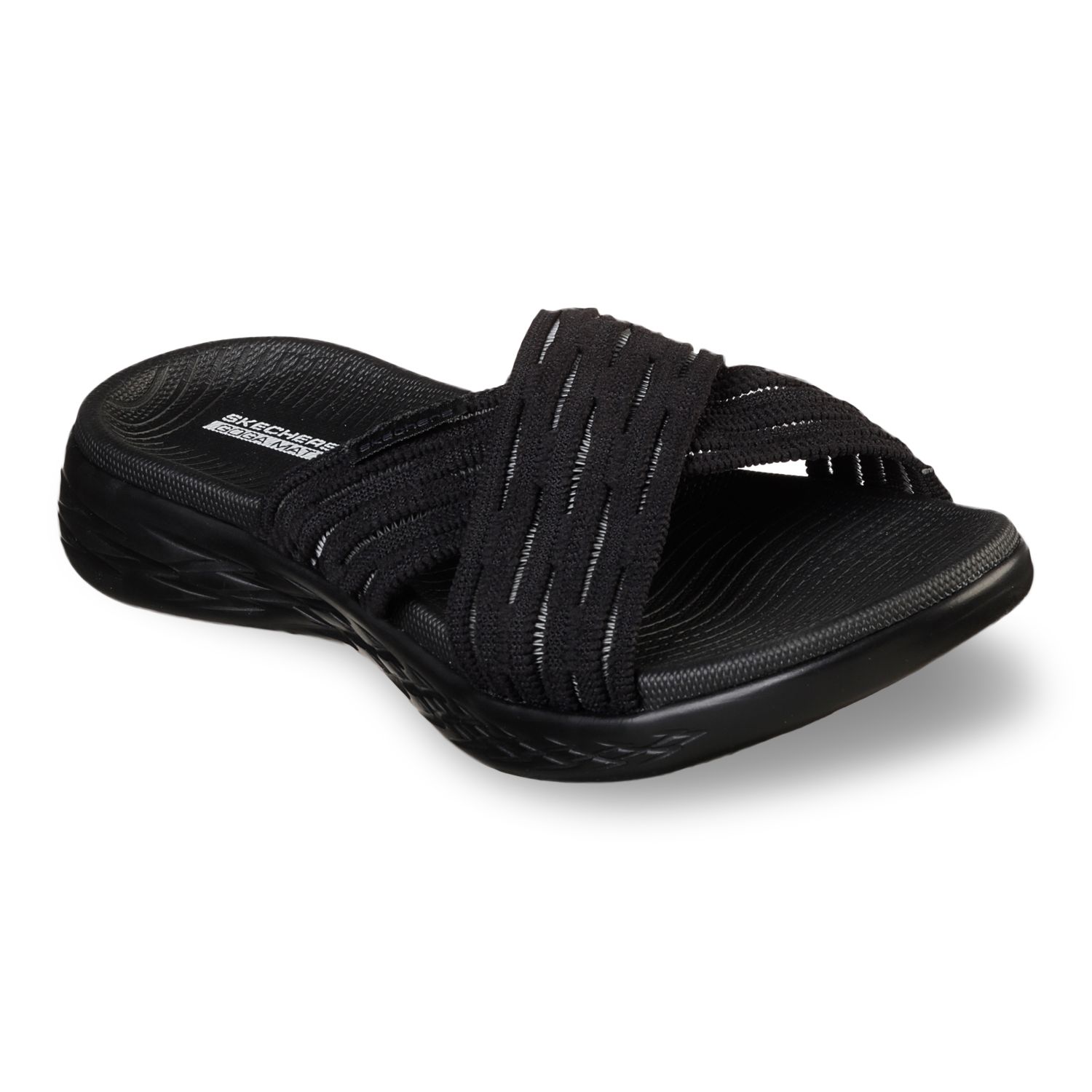 skechers on the go sandals black