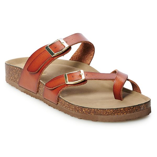 Brown Slides Women Madden Girl Bryceee Sandal In Metallic Lyst