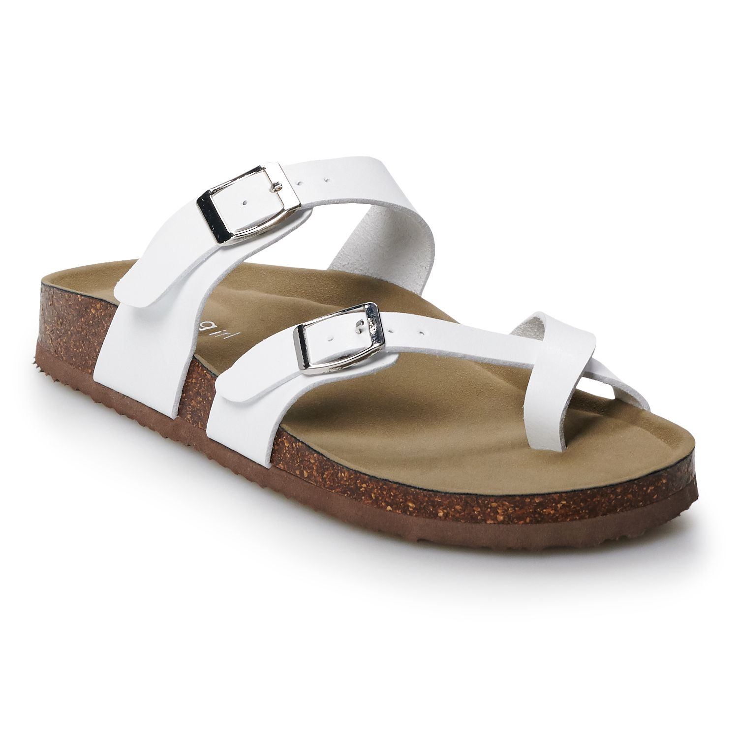 kohls womens white sandals