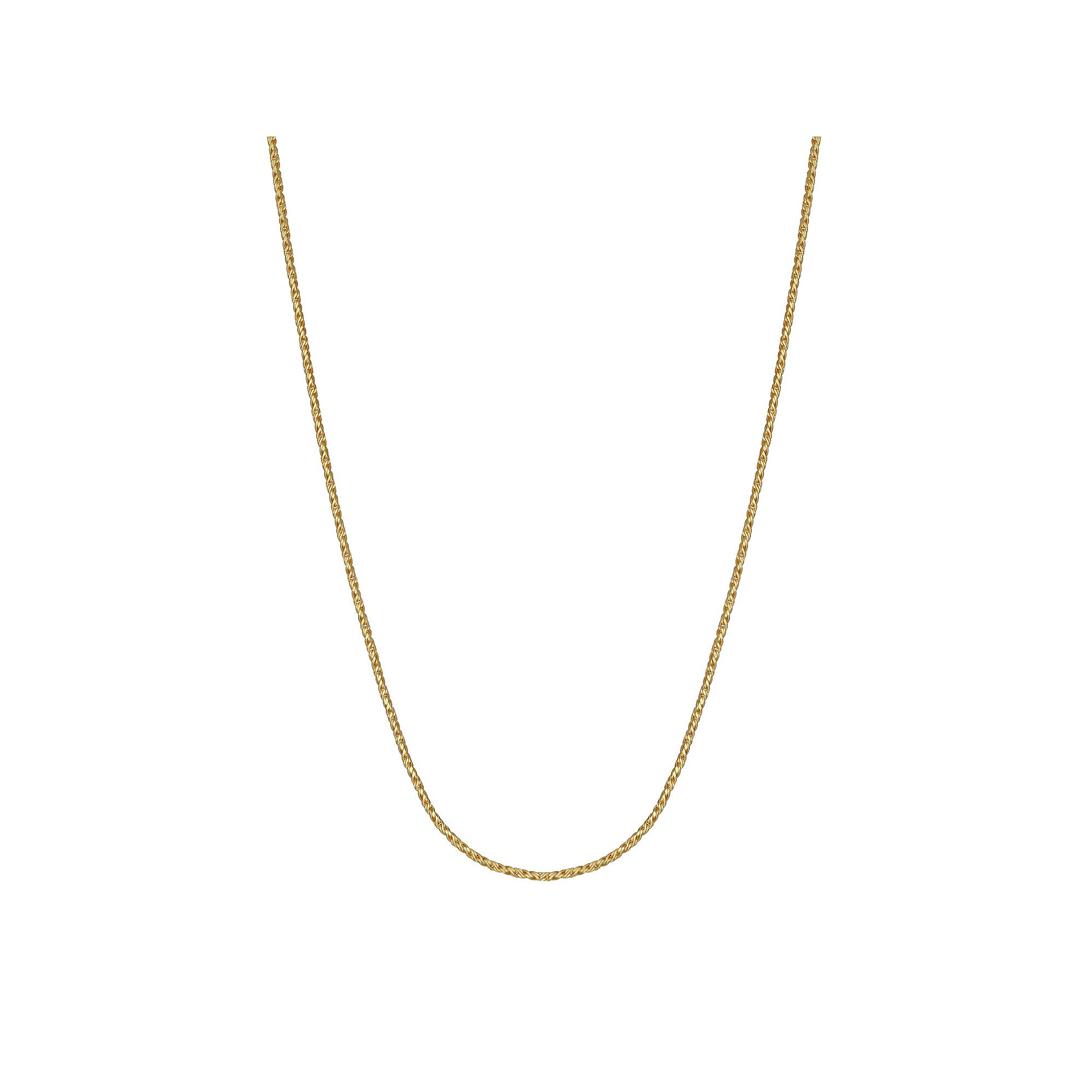 PRIMROSE 18k Gold over Sterling Silver Chain Necklace, Womens, Size: 18