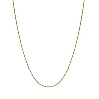 PRIMROSE 18k Gold over Sterling Silver Rope Chain Necklace