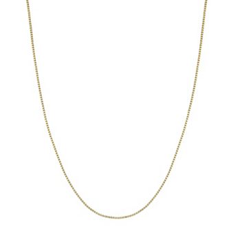 PRIMROSE 18k Gold over Sterling Silver Box Chain Necklace