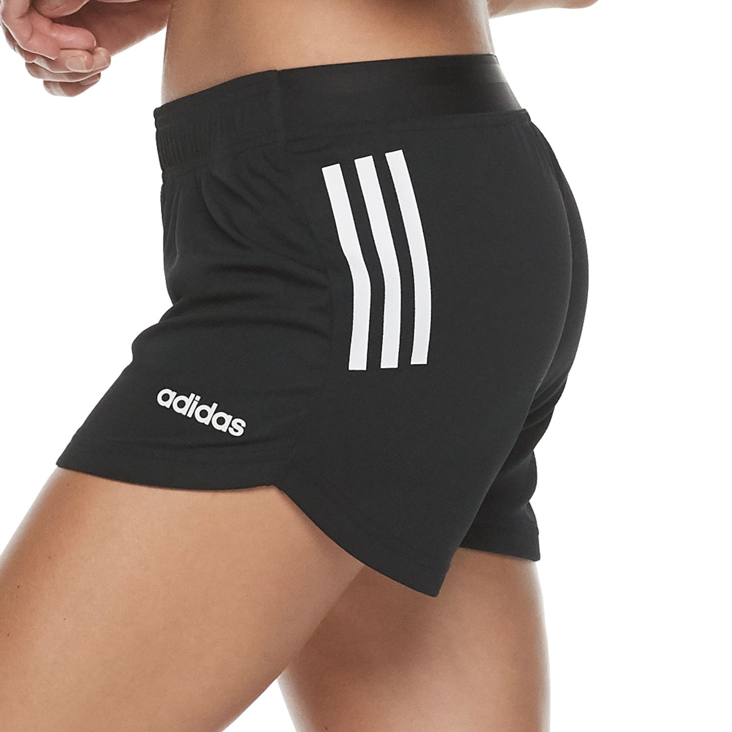 womens adidas 3 stripe shorts