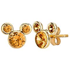 Trendy Acrylic Jewelry U Shape Earrings Transparent Orange Studs #3333