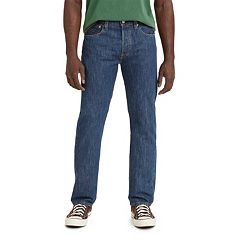 Levi's Men's 501 Original Stretch Mid Rise Regular Fit Straight Leg Jeans -  Unicycle