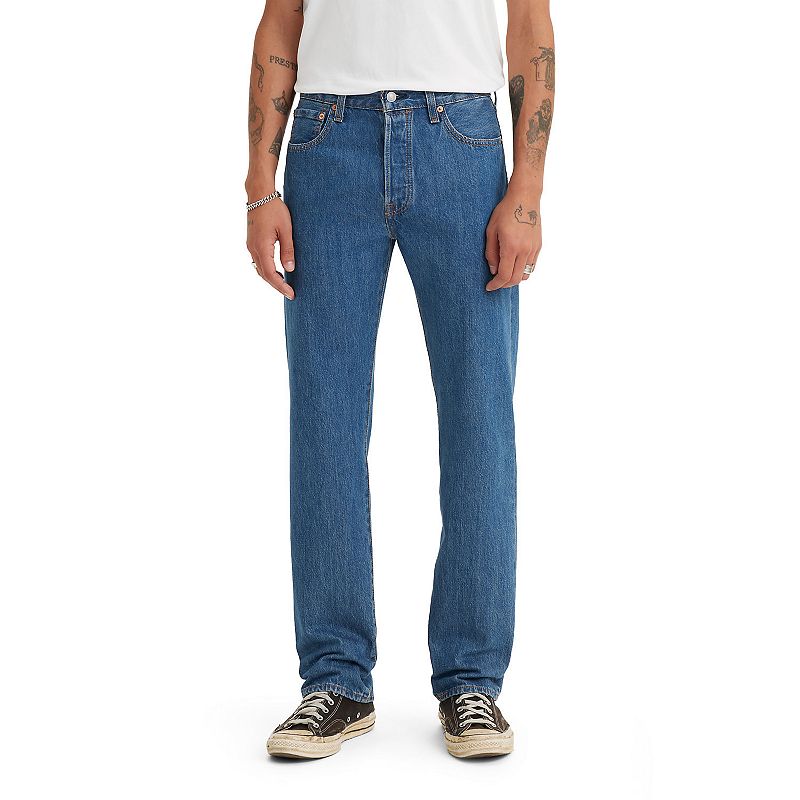 Men's Levi's® 501™ Original Fit Jeans, Size: 29X34, Medium Stonewash