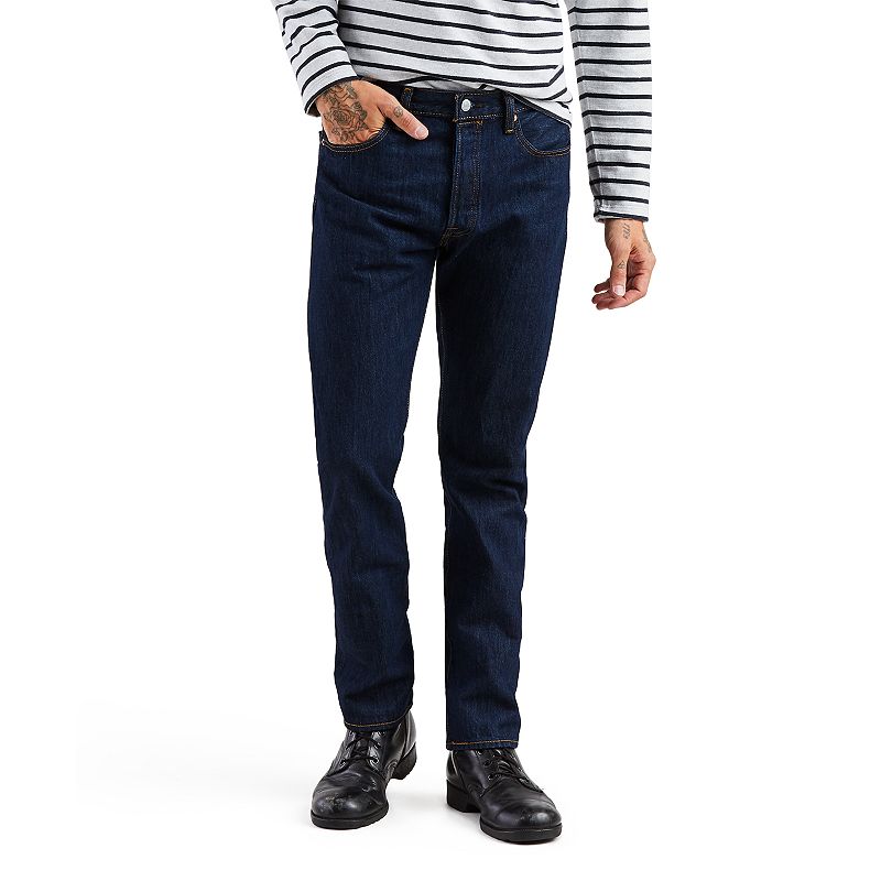 Mens Levis 501 Original-Fit Jeans, Size: 29X30, Blue