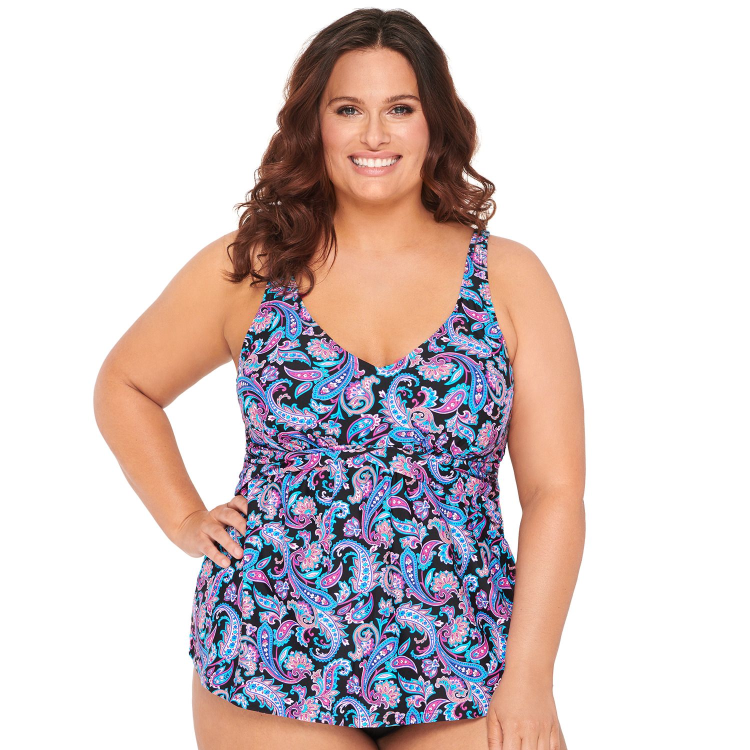 croft and barrow plus size swimsuits