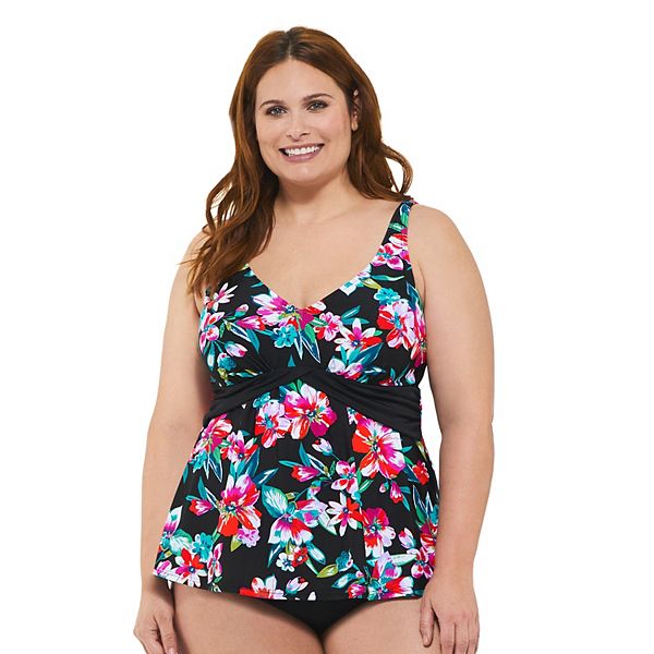 Kohls plus size sales tankini