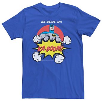 Men's Batman Be Good Or Ka-Boom Vintage Comic Tee