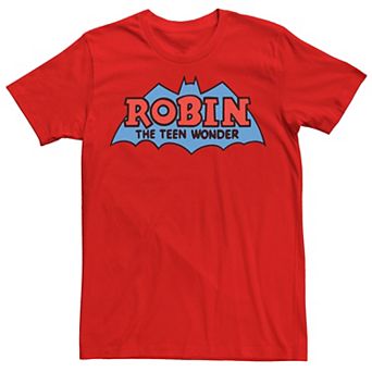 Men's Batman Robin The Teen Wonder Vintage Logo Tee