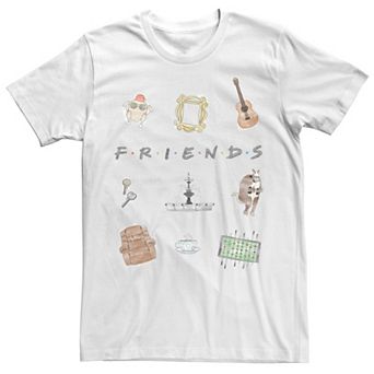 Men's Friends Symbol Collage Logo Tee