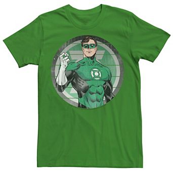 Men's Green Lantern Striped Logo Tee