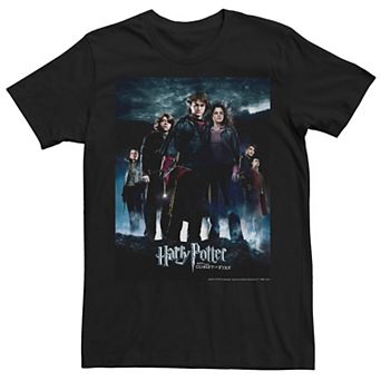 Men's Harry Potter Goblet Of Fire Group Movie Poster Graphic Tee