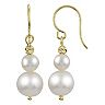 PearLustre by Imperial 14Kt Gold Cultured Pearl & Brilliance Bead Drop Earrings
