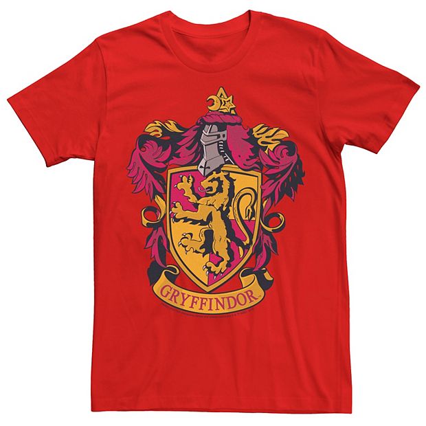 Harry Potter Men's Gryffindor Ornate Crest T-Shirt Red