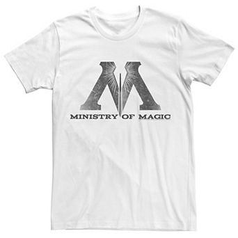 Men's Harry Potter Ministry Of Magic Distressed Logo Graphic Tee