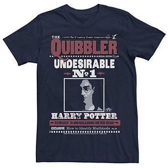 Men's Harry Potter The Quibbler Front page Newspaper Graphic Tee