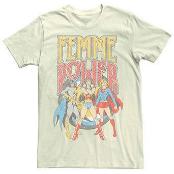 Men's Justice League Femme Power Faded Group Shot Tee