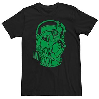 Men's Justice League Green Lantern Stamp Tee