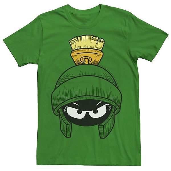 Men's Looney Tunes Marvin The Martian Face Graphic Tee