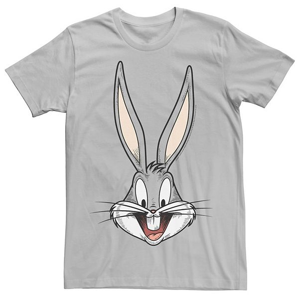 Men's Looney Tunes Bugs Bunny Face Graphic Tee