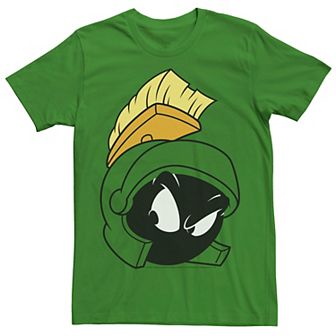 Men's Looney Tunes Marvin The Martian Attitude Head Shot Graphic Tee