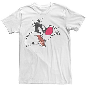 Men's Looney Tunes Sylvester Face Graphic Tee