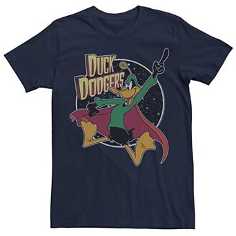 Men's Looney Tunes Duck Dodgers Vintage Portrait Graphic Tee