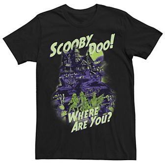 Men's Scooby Doo Where Are You? Spooky House Graphic Tee