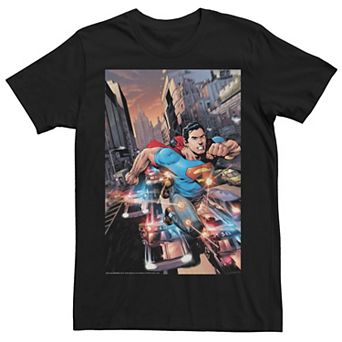 Men's DC Comics Superman Action Poster Graphic Tee