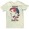 Men's DC Comics Superman Truth And Justice Head Shot Graphic Tee