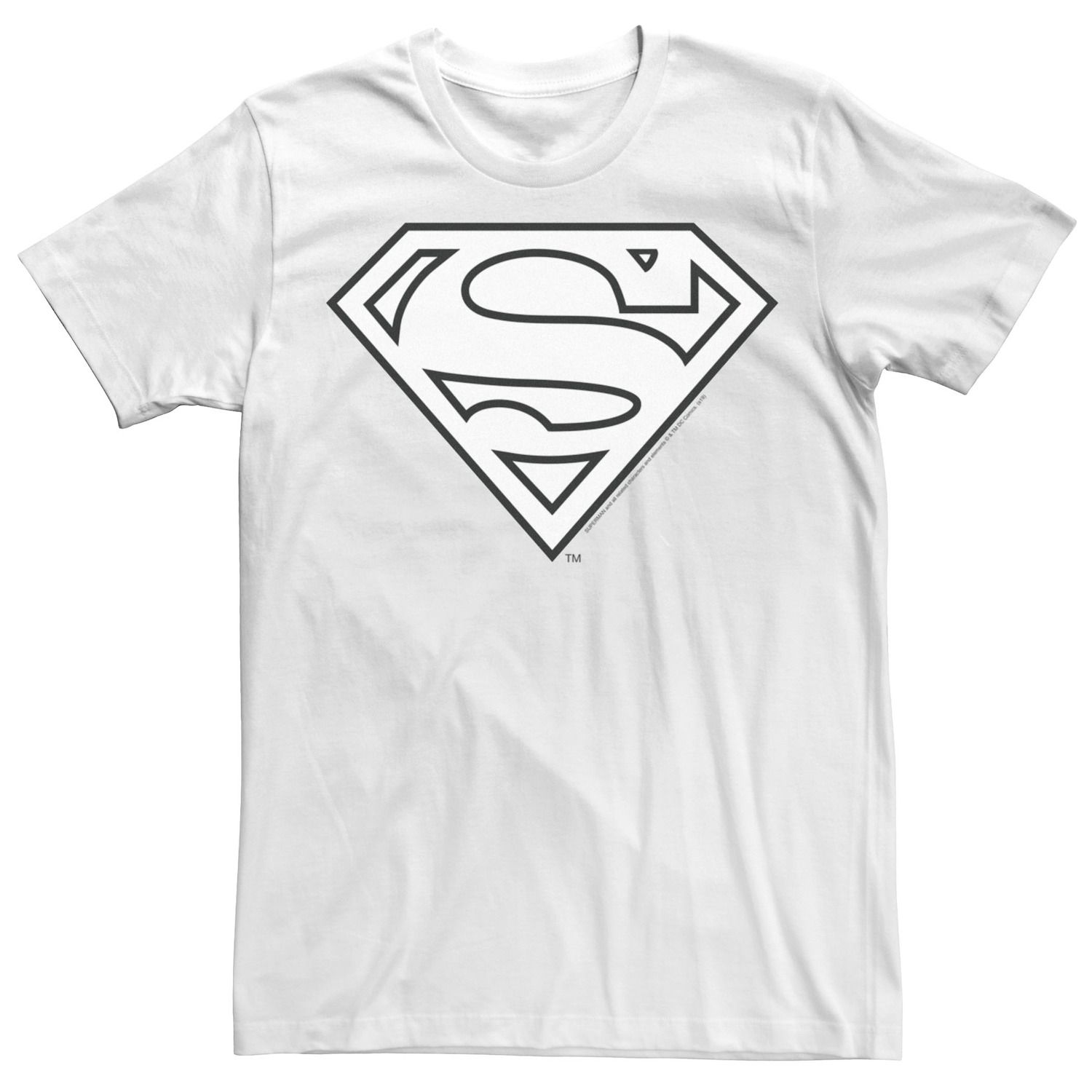 black and white superman t shirt