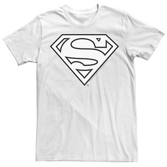 Men's DC Comics Superman Black And White Logo Graphic Tee