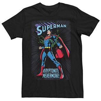 Men's DC Comics Superman Kryptonite Nevermore Poster Graphic Tee
