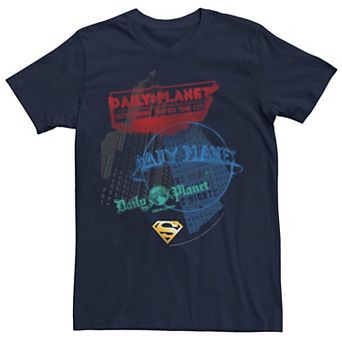 Men's DC Comics Superman Daily Plant Logo Collage Graphic Tee