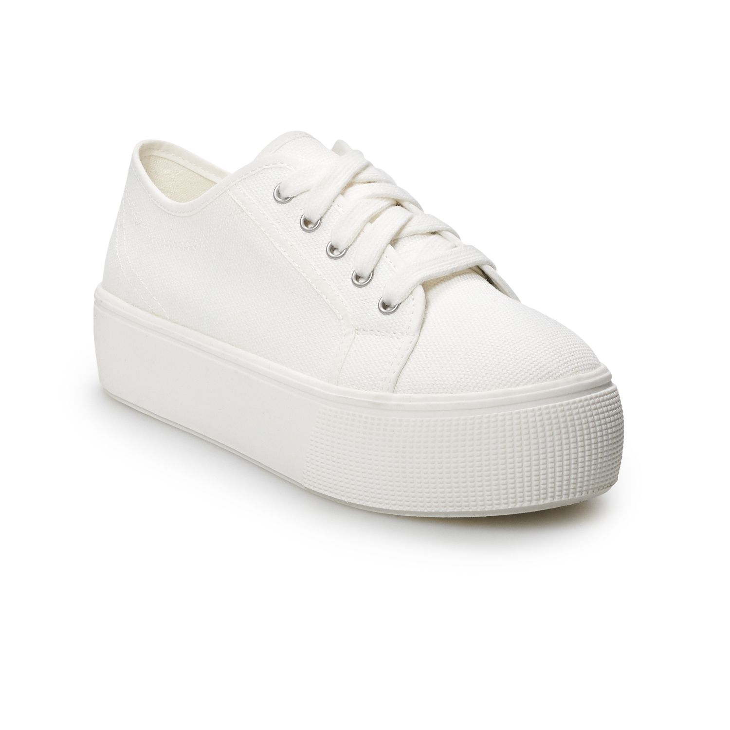 white platform sneakers